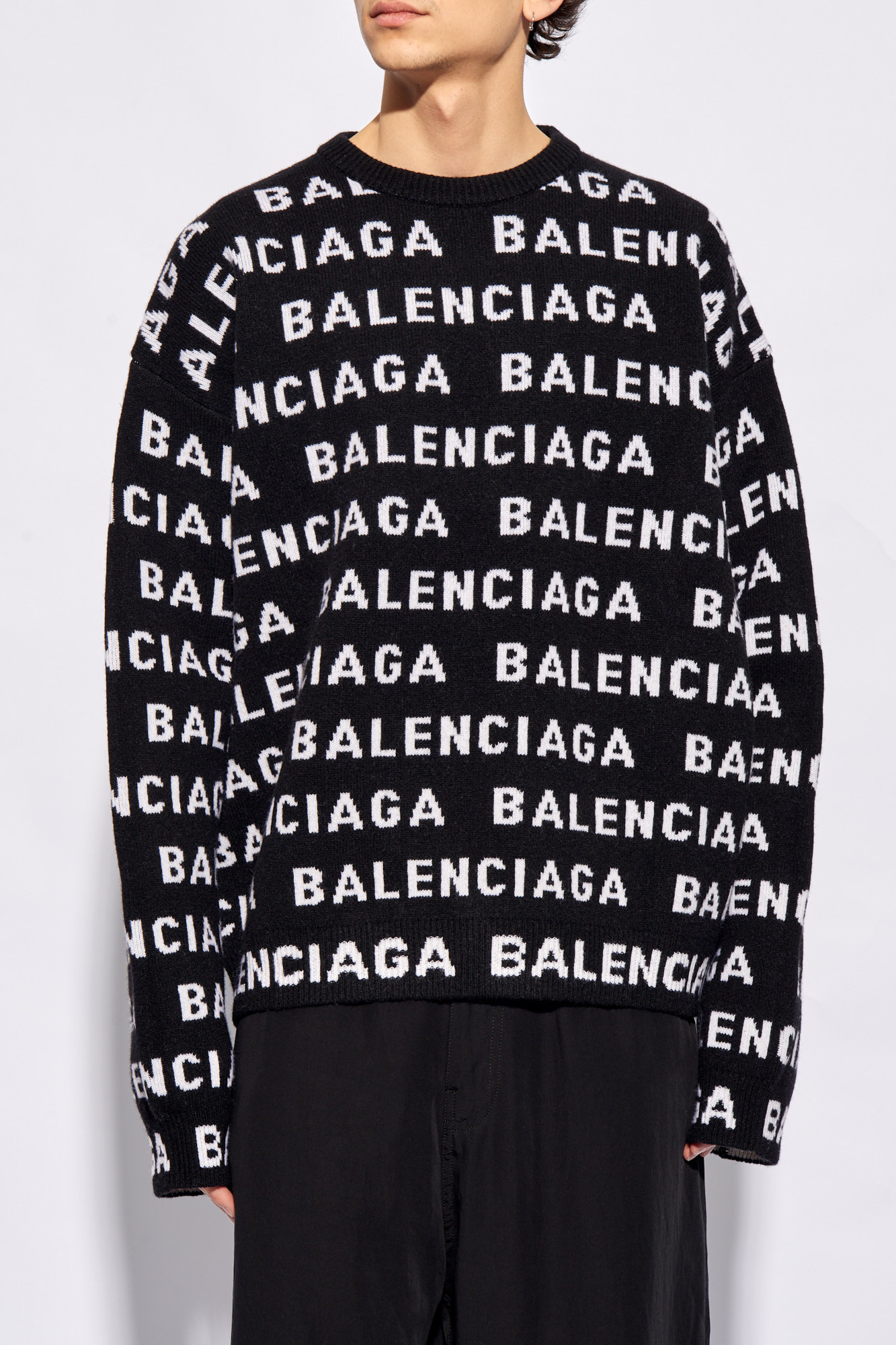 Schwarz Sweater with logo Balenciaga Vitkac Germany